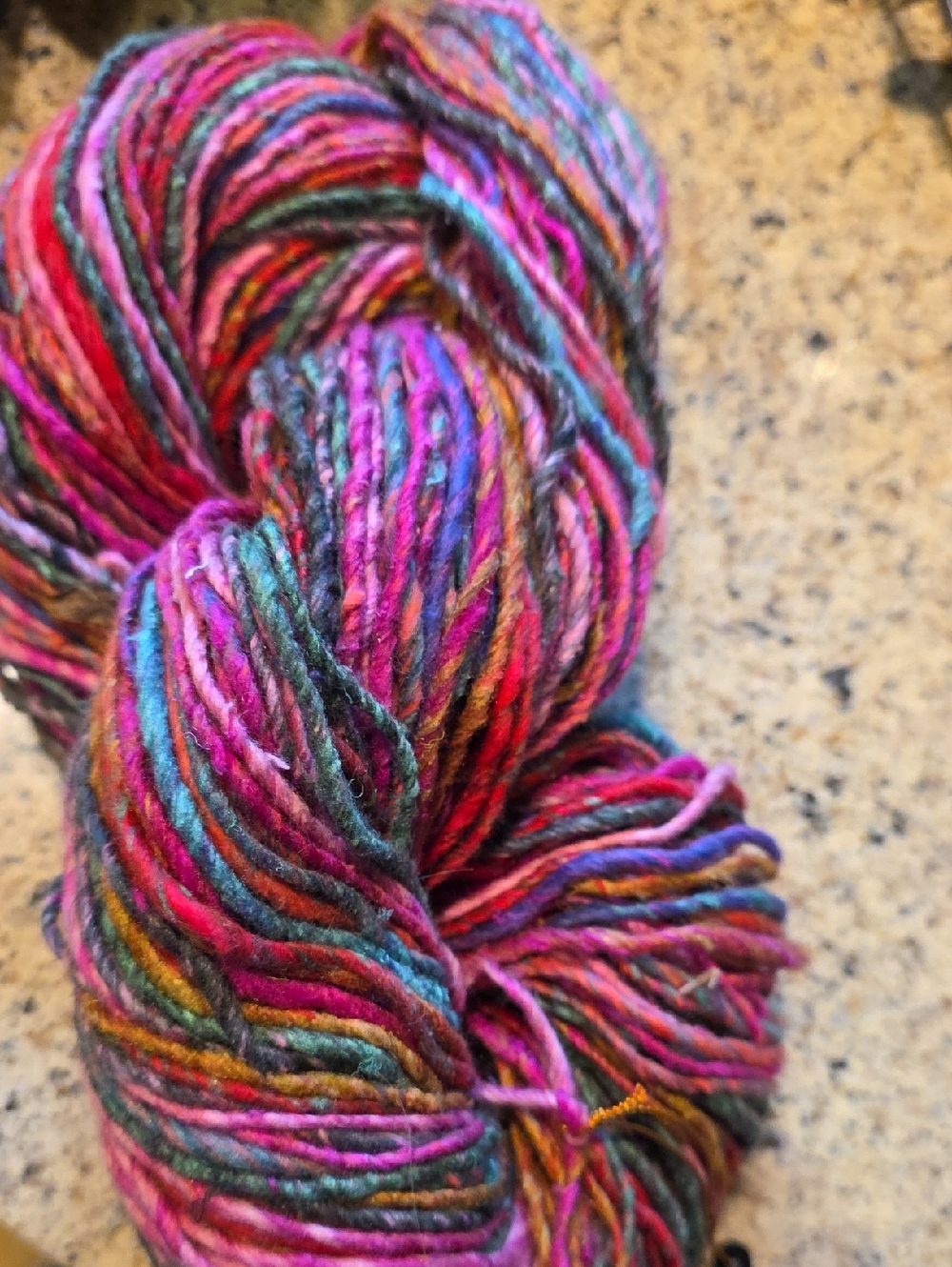 Noro Multicolor Handspun Yarn in Pink, Teal, Purple, Red, Brown